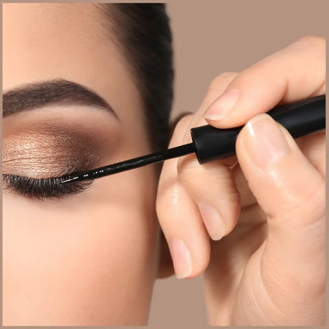 Organic Liquid Black Eyeliner 0.21 fl oz – Vegan Eye Makeup with Aloe Vera & Vitamin E | Made in USA Taylor Made Organics  eyeliner