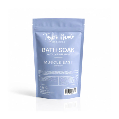 Organic Magnesium Bath Soak 10 oz – Relaxing Aromatherapy Blend with Essential Oils | Made in USA Taylor Made Organics  bath additive