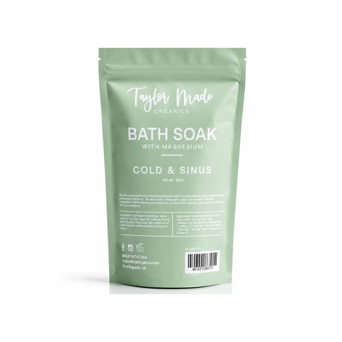 Organic Magnesium Bath Soak 10 oz – Relaxing Aromatherapy Blend with Essential Oils | Made in USA Taylor Made Organics  bath additive