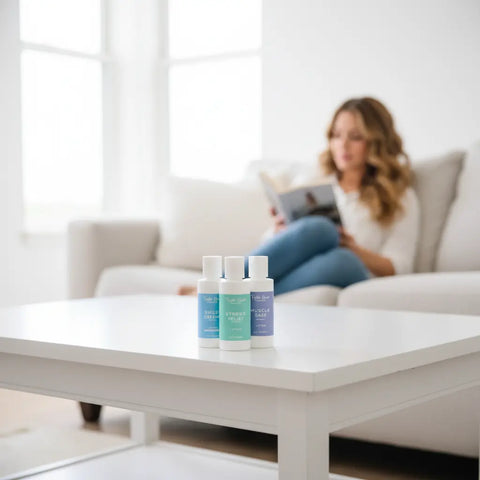 Organic Mini Lotion Gift Set Trio 2oz – Muscle Ease Stress Relief Sweet Dreams | Handcrafted in USA Taylor Made Organics  gift set