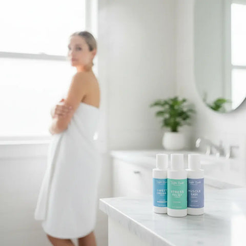 Organic Mini Lotion Gift Set Trio 2oz – Muscle Ease Stress Relief Sweet Dreams | Handcrafted in USA Taylor Made Organics  gift set