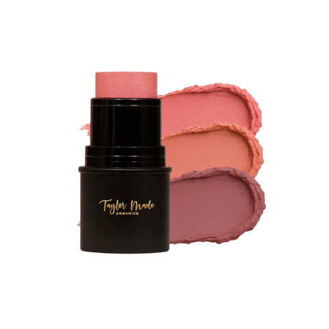 Organic Multistick Cream Blush for Cheeks Lips and Eyes – 5g Hydrating Makeup Stick | Made in USA Taylor Made Organics  blush & bronzer
