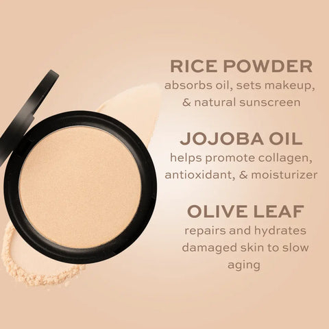 Organic Pressed Highlighter Compact 0.42 oz – Natural Radiance Face Makeup | Made in USA Taylor Made Organics  highlighter