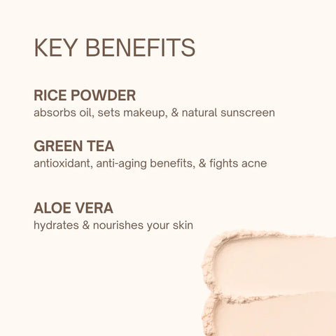 Organic Pressed Setting Powder 12g – Lightweight Matte Finish with Green Tea & Aloe Vera | Made in USA Taylor Made Organics  face powder