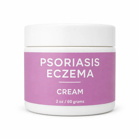 Organic Psoriasis and Eczema Relief Cream – 2 oz Soothing Skin Balm with Blue Tansy | Made in USA Taylor Made Organics  therapeutic cream