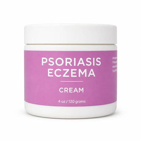 Organic Psoriasis and Eczema Relief Cream – 2 oz Soothing Skin Balm with Blue Tansy | Made in USA Taylor Made Organics  therapeutic cream