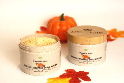 Organic Pumpkin Spice Whipped Body Butter 8oz – Handcrafted in USA Forev'Herbs  Organic Whipped Body Butter