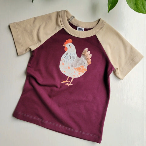Organic Purple Toddler T-Shirt Sunflower Graphic – Soft Cotton Jersey | Made in USA Apparel Adventure Clothes Company 