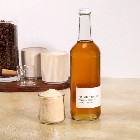 Organic Simple Syrup 750mL – Natural Cane Sugar Cocktail & Coffee Sweetener | Made in USA The Syrup Project 