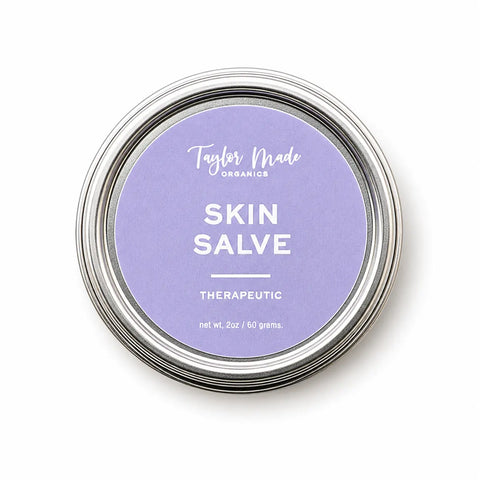 Organic Skin Healing Salve 2oz – Natural Burn Relief Moisturizer for Diaper Rash & Dry Skin | Taylor Made Organics Made in USA Taylor Made Organics  therapeutic salve