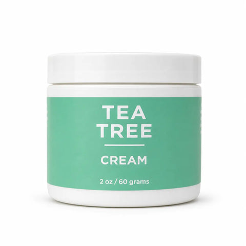 Organic Tea Tree Antifungal Skin Cream 2oz – Soothing Candida Relief and Hydration | Made in USA Taylor Made Organics  therapeutic cream