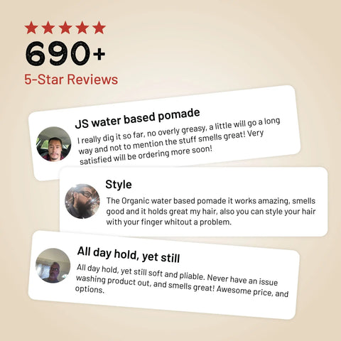 Organic Water Based Pomade Johnny Slicks  Pomade
