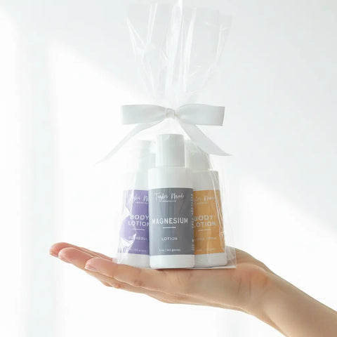 Organic Wellness Lotion Gift Set – 3-Pack 2oz Therapeutic Body Moisturizers | Taylor Made Organics | Made in USA Taylor Made Organics  gift set