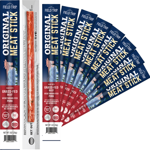 Field Trip Original Meat Stick 1oz – Grass-Fed Beef Snack – 10 Count | Made in USA Field Trip 