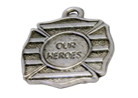 Our Heroes Pewter Charm - Firefighter Michelle Marie Boutique  Charms and Pendants