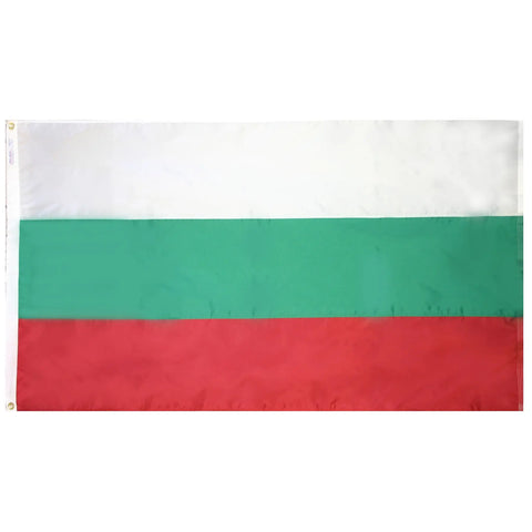 Outdoor Bulgaria Flag 200 Denier Nylon With UV-Resistant SolarGuard Dyes – Durable Patriot Decor | Made in USA Freedom Flag and Pole 