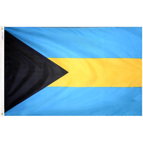 Outdoor Nylon Bahamas Flag 200 Denier with UV-Resistant SolarGuard Dyes – Made in USA | Freedom Flag & Pole Freedom Flag and Pole 