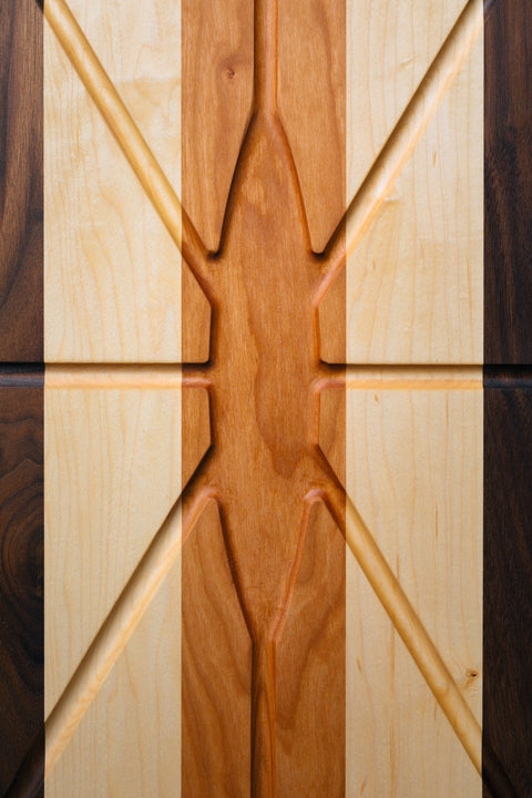 Oval Edge Grain Wood Carving Board – Handmade Kitchen Cutting Board | Made in USA Montana Block  New Pattern