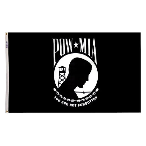 POW-MIA Memorial Flag – 200 Denier Nylon Fabric with SolarGuard Dyes | Made in USA by Freedom Flag & Pole Freedom Flag and Pole 