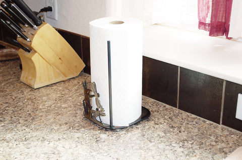 Handcrafted Dragonfly Paper Towel Holder – Nature-Inspired Kitchen Accessory | Made in USA Knights Home Decor  item