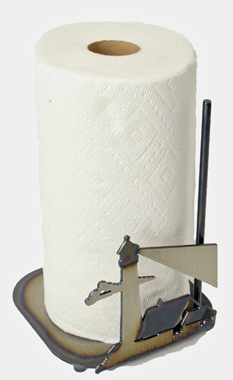 Rustic Lighthouse Paper Towel Holder – Coastal Kitchen Accessory | Handcrafted in USA Knights Home Decor  item