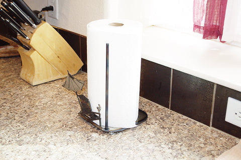 Coastal Beach Scene Paper Towel Holder – Handmade Metal Kitchen Accessory | Made in USA Knights Home Decor  item