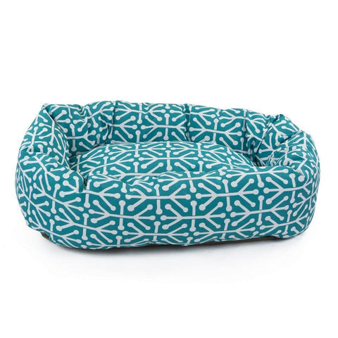 Orthopedic Bagel Dog Bed – Durable Supportive Pet Lounge | Made in USA Majestic Pet 