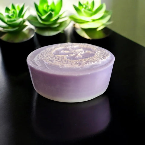 Pack of 2 Handcrafted Goat Milk Loofah Soap Duo – Black Raspberry Vanilla Scent | Natural Exfoliating Bars Made in USA Frances Farm & Craft 
