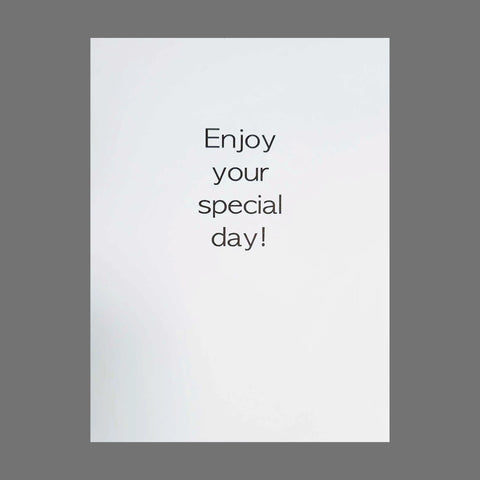 Pack of 4 - "Happy Birthday" in Watercolor With Stars (20078) JuLu Cards  Birthday Cards