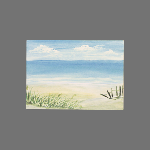 Pack of 8 Coastal Beach Scene Greeting Cards – 3.5x5 Inch – Made in USA JuLu Cards  Blank Cards