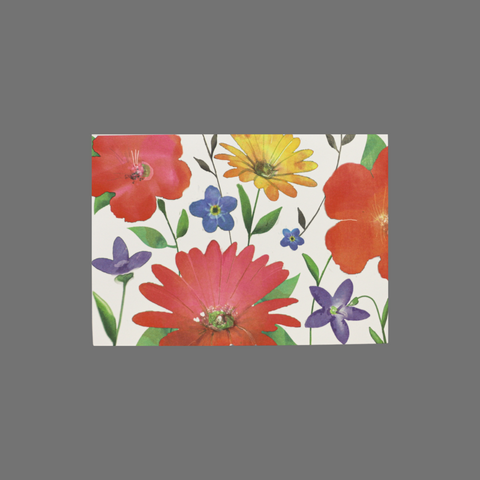 Pack of 8 Floral Greeting Cards – Bright Red Blooms Assortment | Made in USA JuLu Cards  Blank Cards