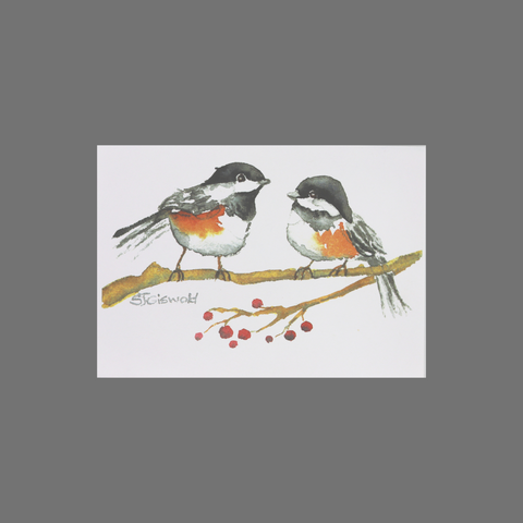 Set of 8 Two Robins Greeting Cards – Premium Bird Design | Made in USA JuLu Cards  Blank Cards