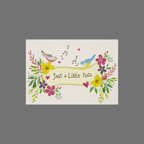Pack of 8 Handmade "Just a Little Note" Greeting Cards – American Made | Thoughtful Stationery Set JuLu Cards  Blank Cards