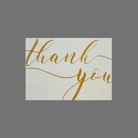 Pack of 8 Elegant Gold Print Thank You Cards – Handmade Greeting Set | Made in USA JuLu Cards  Thank You Cards