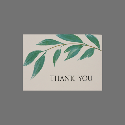 Pack of 8 Thank You Cards – Natural Leaf Design – Handmade Greeting Cards | Made in USA JuLu Cards  Thank You Cards
