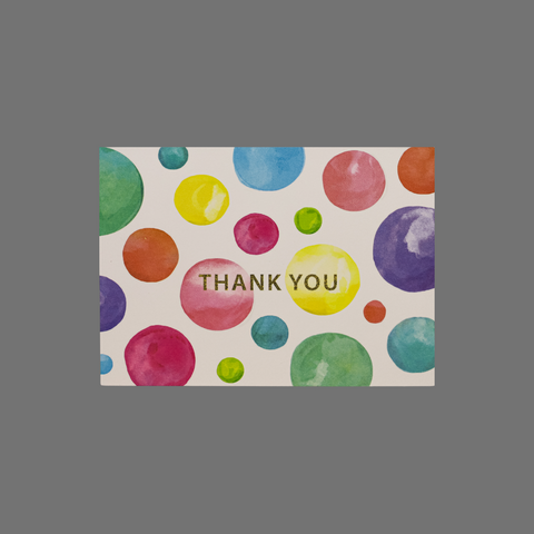 Pack of 8 Thank You Greeting Cards – Pastel Circle Design | Handmade in USA JuLu Cards  Thank You Cards