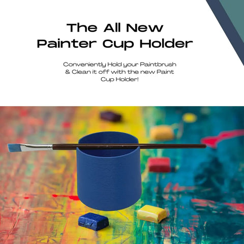 Paintbrush Holder & Cleaner Cup | Holds Paintbrush While Painting & Interior Ridges to Clean Brush | Made in USA Chatelet Manufacturing 