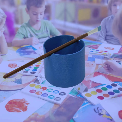 Paintbrush Holder & Cleaner Cup | Holds Paintbrush While Painting & Interior Ridges to Clean Brush | Made in USA Chatelet Manufacturing 