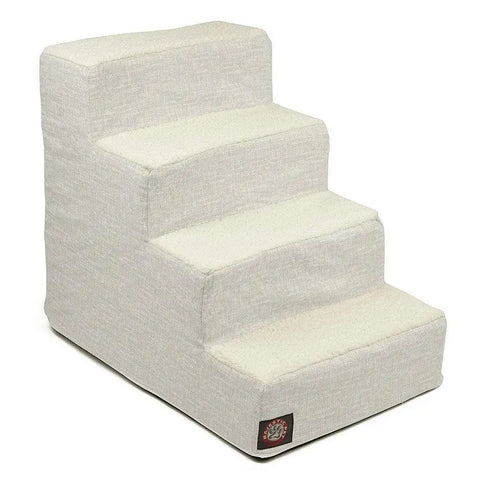 Palette Heathered 4-Step Pet Stairs – Heavy-Duty Slipcover | Made in USA Majestic Pet