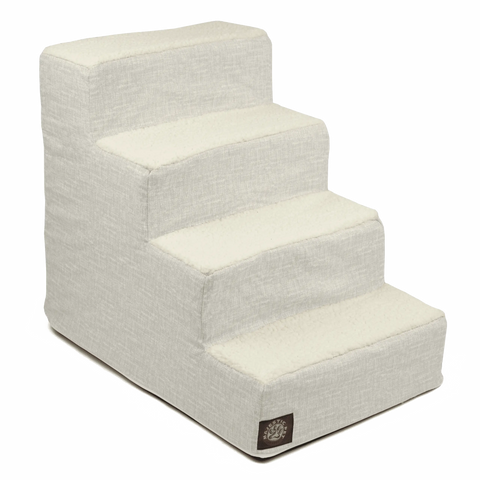 Palette Heathered 4-Step Pet Stairs – Heavy-Duty Slipcover | Made in USA Majestic Pet