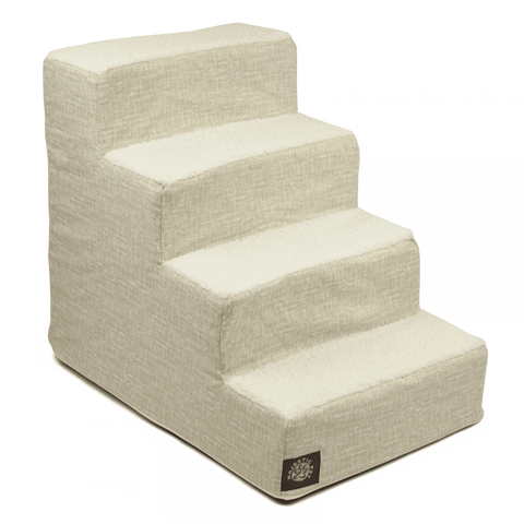 Palette Heathered 4-Step Pet Stairs – Heavy-Duty Slipcover | Made in USA Majestic Pet