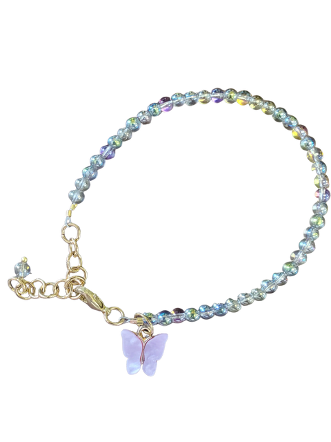 Pastel Butterfly Beaded Bracelet Michelle Marie Boutique  Bracelet