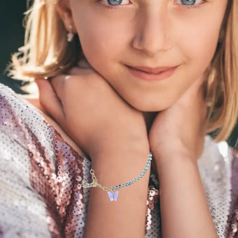 Pastel Butterfly Beaded Bracelet Michelle Marie Boutique  Bracelet