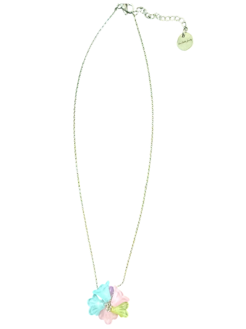 Pastel Lucite Flower Necklace With Stainless Steel Chain – Adjustable 16 to 20 Inch Length | Made in USA Michelle Marie Boutique  Necklace