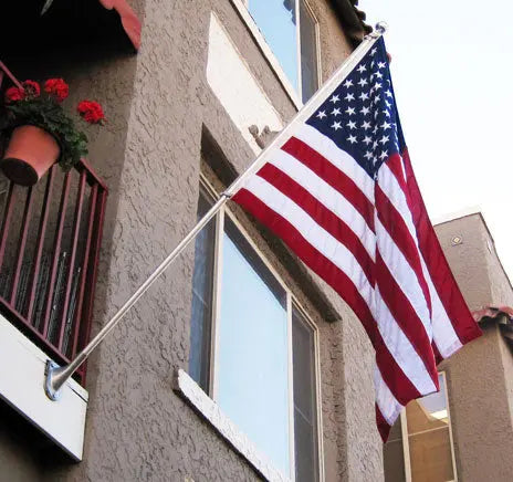 Patented Counterweight American Flag Set 3x5 ft – 6 Ft Aluminum Pole – Freedom Flag & Pole | Made in USA Freedom Flag and Pole 