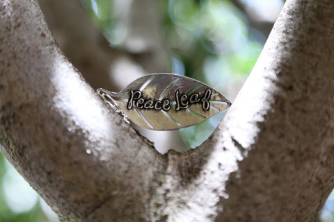 Peace Leaf Charm Necklace – Handcrafted Inspirational Jewelry by Whitney Howard Designs | Made in USA Whitney Howard Designs 