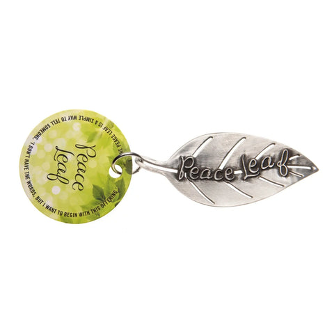 Peace Leaf Charm Necklace – Handcrafted Inspirational Jewelry by Whitney Howard Designs | Made in USA Whitney Howard Designs 