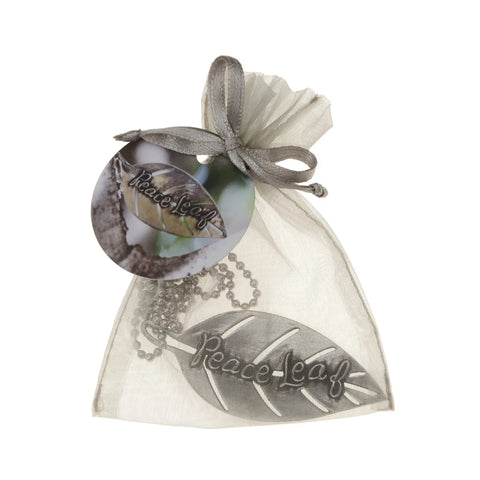 Peace Leaf Charm Necklace – Handcrafted Inspirational Jewelry by Whitney Howard Designs | Made in USA Whitney Howard Designs 
