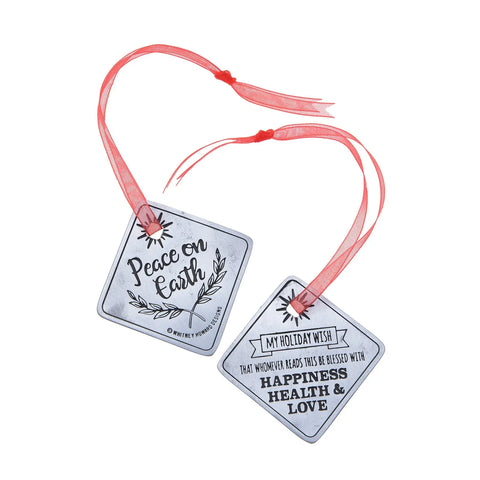 Peace on Earth Holiday Ornament – Recycled Lead-Free Pewter Decor | Made in USA Whitney Howard Designs  Ornaments