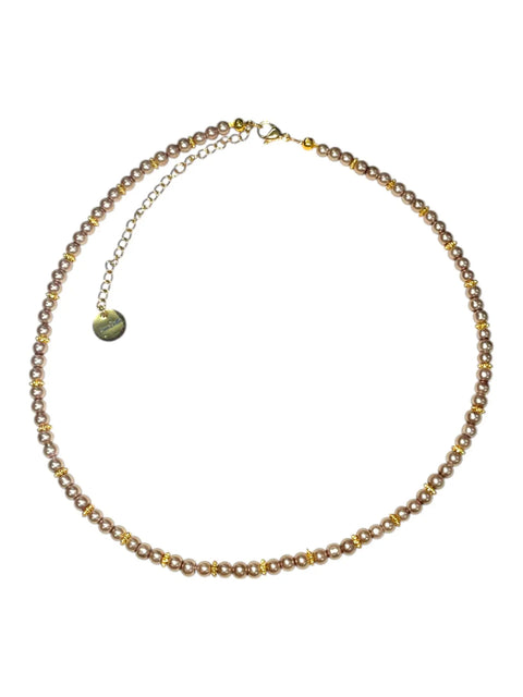 Pearl and Daisy Spacer Necklace – Layering Statement Jewelry | Made in USA with Gold and Stainless Steel Accents Michelle Marie Boutique  Necklaces